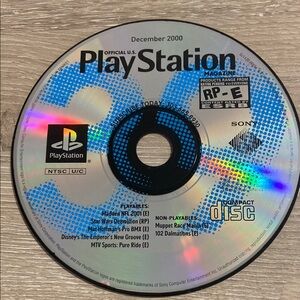 Sony Playstation 1 PS1 Official US Playstation Magazine December 2000 Demo Disc